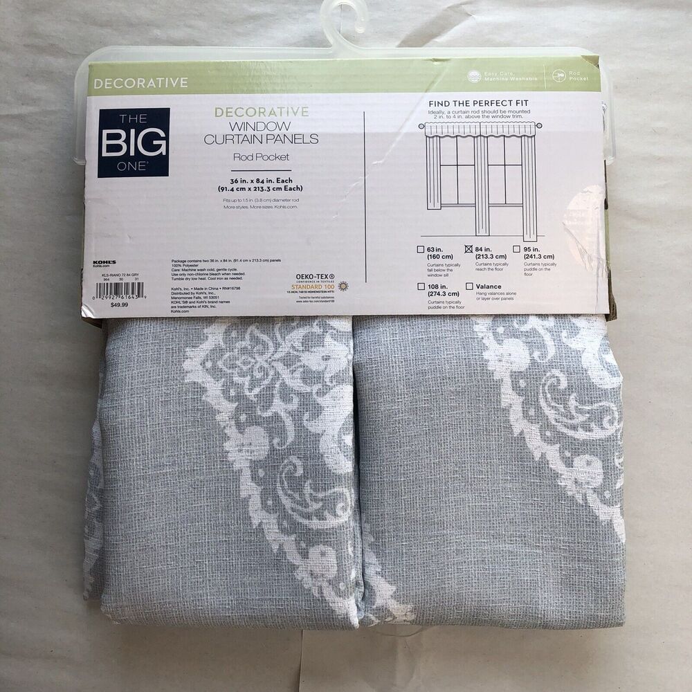 NEW CURTAIN The Big One Paisley Scroll Window Curtain Panel - Picture 13 of 16